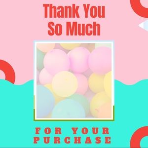 Discount below/Thank You So Much For Your Purchase